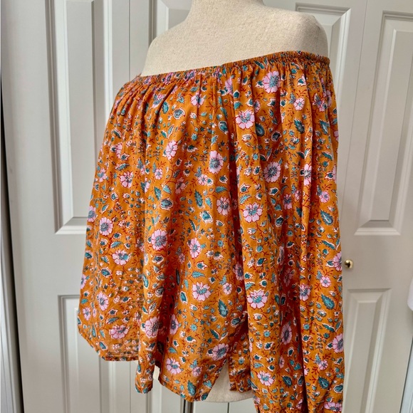 Evereve - Cleobella Shania Off the Shoulder floral print blouse. - Picture 4 of 11